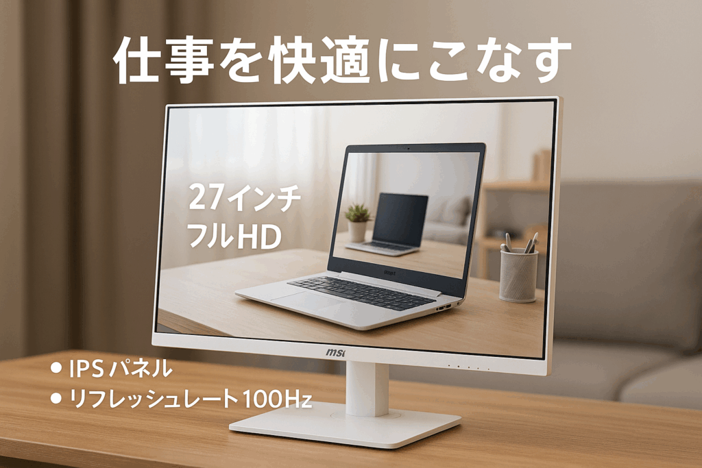 MSI PRO MP273AW ビジネスモニター IPSパネルフルHD27インチ MSI PRO MP273