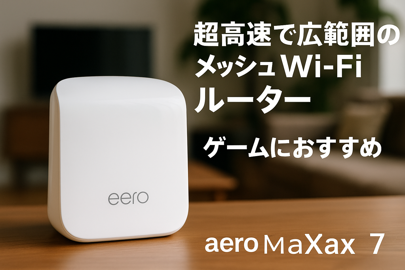Amazon eero Max 7 - メッシュwifi ルーター | 10Gbpsイーサネット | Wi-Fi 7 | BE20800 | 最大wifi範囲230m² | 同時接続デバイス約200台 | ゲームにおすすめ