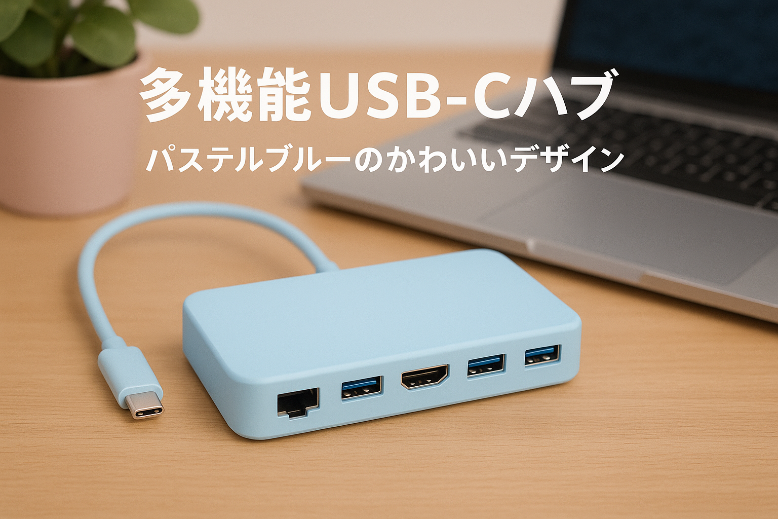 1to10 USB-CUSB-Cハブ USB HDMI変換アダプタ コネクタ ドッキングステーション 拡張ドック 10in1 10ポート 100WPD 充電 HDMI USB3.0 映像出力 コンパクト かわいい おしゃれ パステルカラー ピンク 軽い EGRET イーグレット EH23-XC (ブルー)