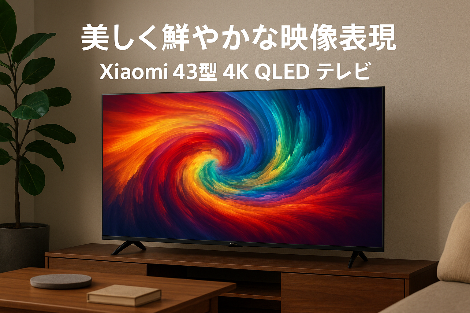 Xiaomi 4K QLED 量子ドット テレビ 43V型 Google TV 液晶テレビ A Pro 43 チューナーレス スマートテレビ ネット動画対応 Dolby Audio DTS-X MEMC対応 音声検索対応 Xiaomi TV A Pro 2025シリーズ
