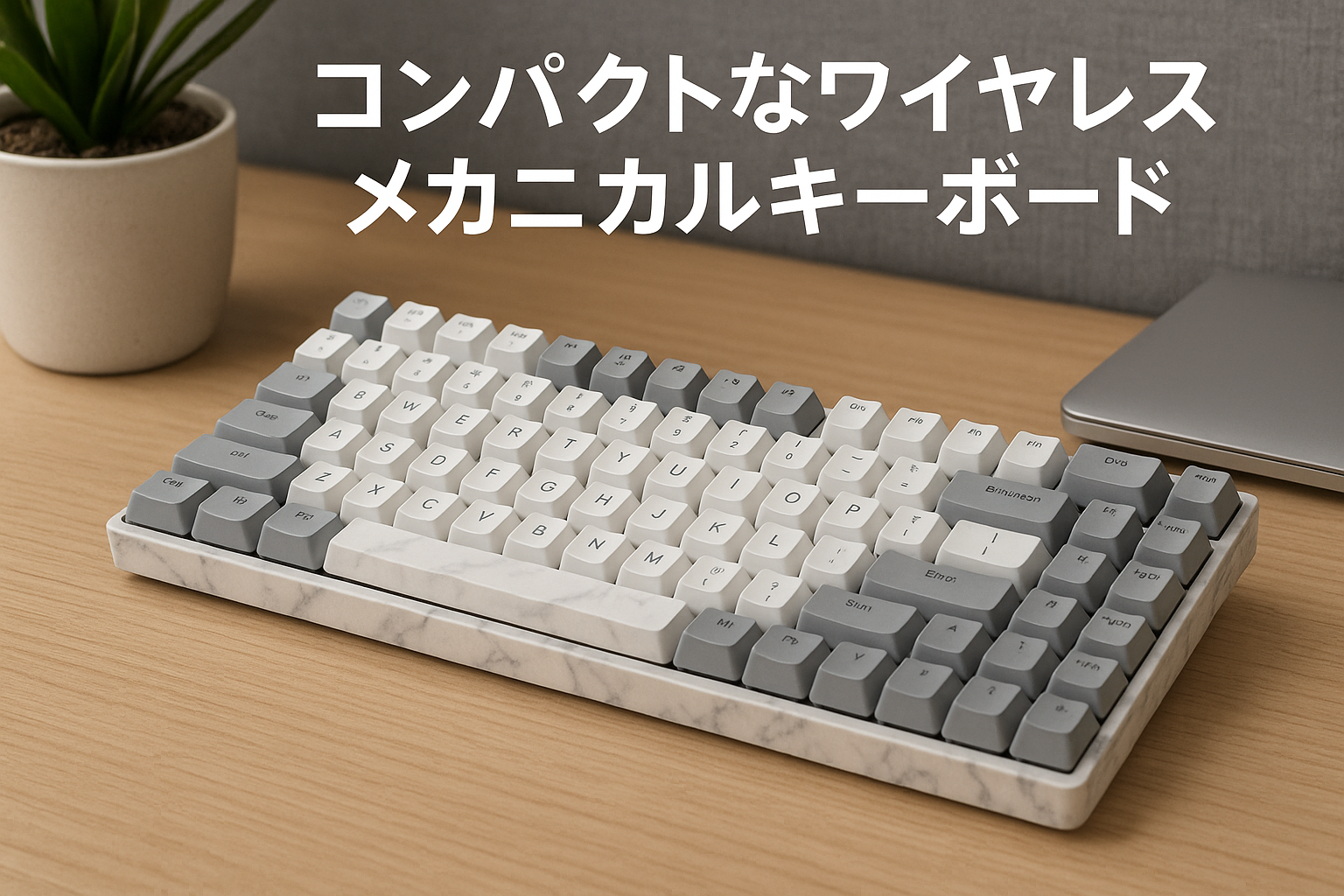 Flow Lite 84キーロープロファイルメカニカルキーボード、75％スワップ可能な充電式ワイヤレスキーボード2.4G無線接続、Bluetooth接続、Windows、Macの有線接続/スペクターリニアキースイッチ（マーブル）英语配列 技適認証取得