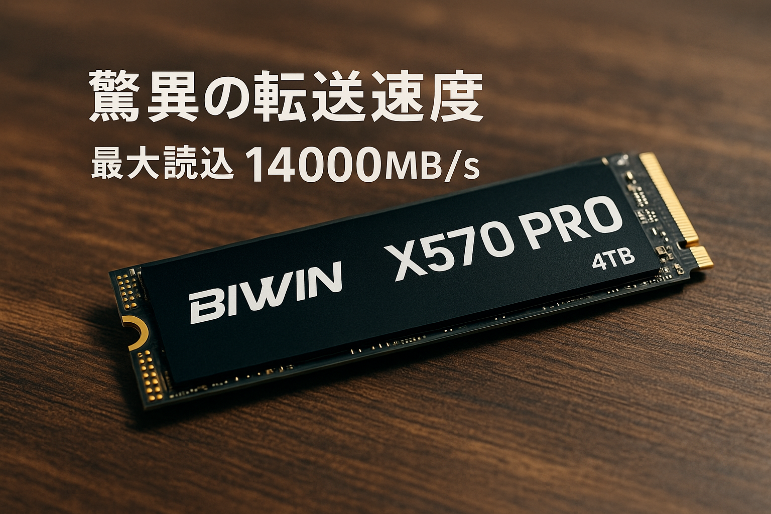 Biwin X570 PRO 4TB SSD Gen5×4 最大読込：14000MB/s NVMe2.0 M.2 Type 2280 PCIe 内蔵SSD 6nmプロセス 低消費電力 高耐久 メーカー5年保証