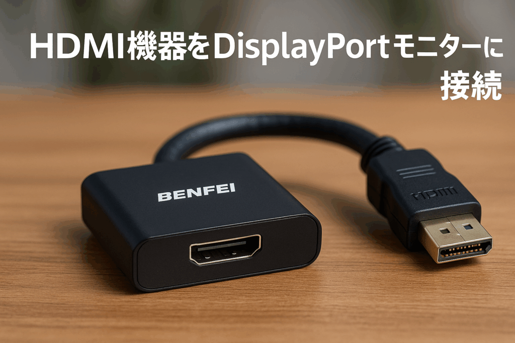 BENFEI HDMI - DisplayPort アダプタ(逆方向に非対応)ー HDMI ソース - DisplayPort モニター PC グラフィックカード ノートパソコン Xbox One(360) 対応 4K@60Hz 2K@60Hz 1080P@165Hz