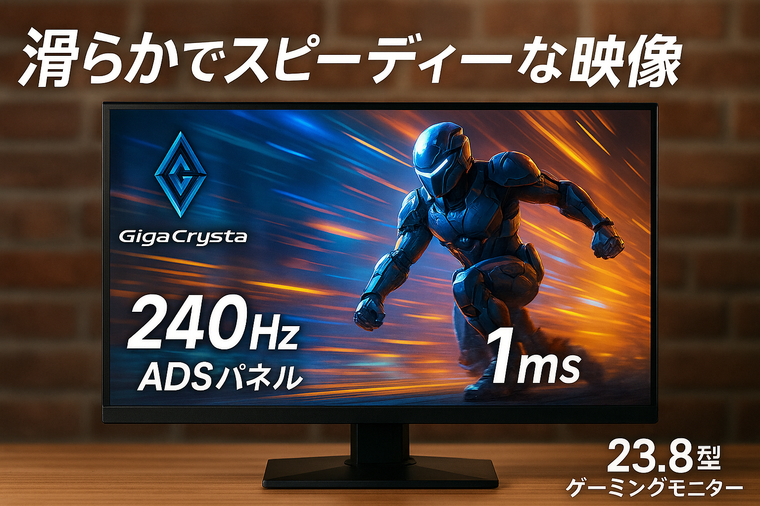 IODATA ゲーミングモニター 23.8インチ GigaCrysta 240Hz ADSパネル 1ms シャドウブラック 無輝点保証対応(HDMI×2/DisplayPort/VESA対応/土日サポート/日本メーカー) EX-GD242UDB