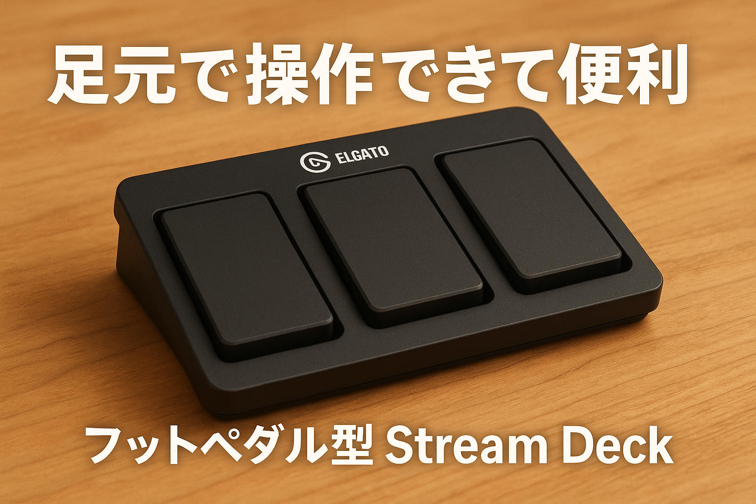 Elgato フットペダル型 Stream Deck/ハンズフリー 配信/ワンタッチ配信 4KCU、OBS、Twitch、YouTube、Twitter、Discord、Spotify、Philips Hue対応/Windows MAC 対応