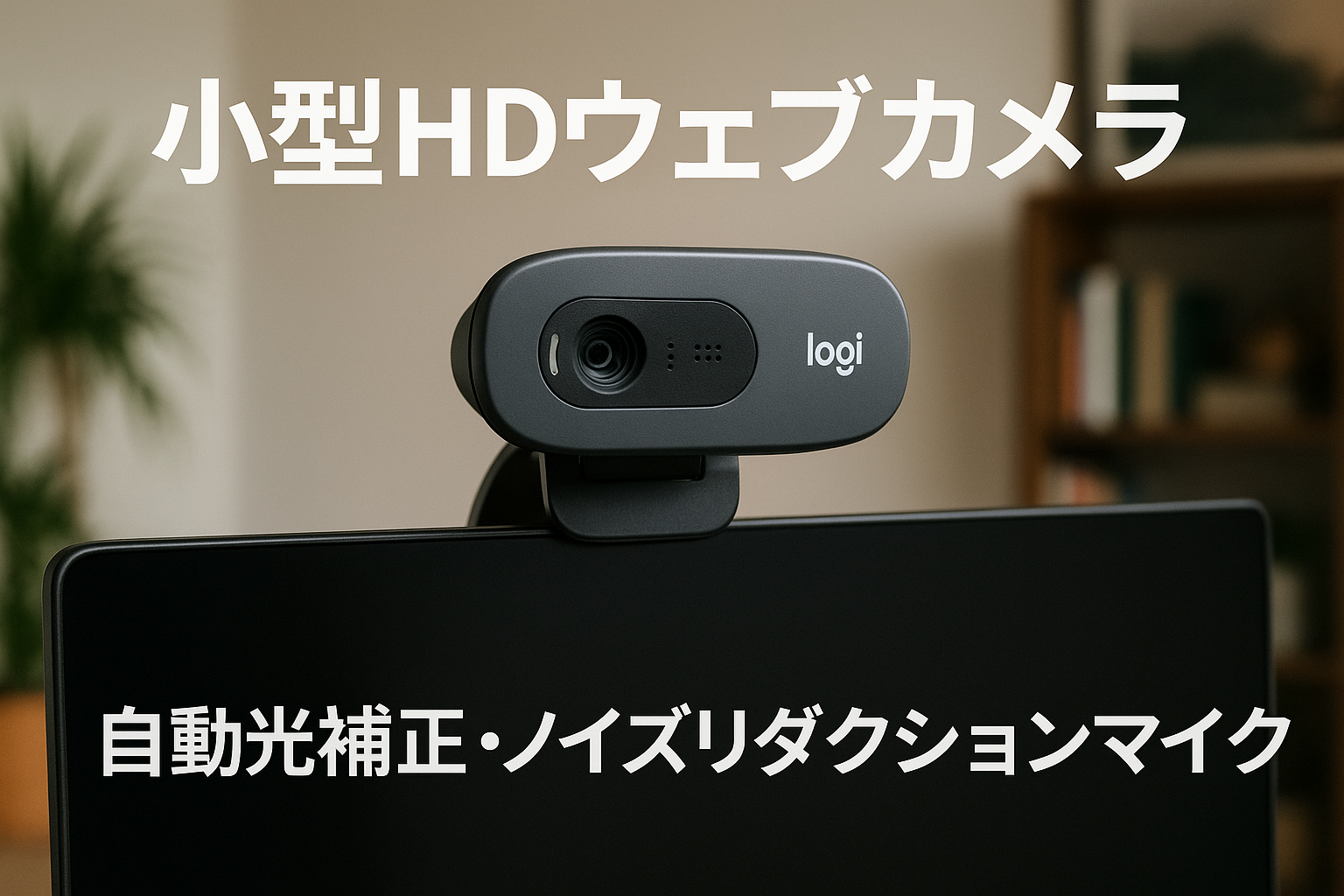 ロジクール ウェブカメラ C270nd HD 720P 小型 Webカメラ usbカメラ 自動光補正 カメラ ノイズリダクション マイク付 パソコン PC Windows Mac Chrome 国内正規品 ※Amazon.co.jp限定 壁紙ダウンロード付き