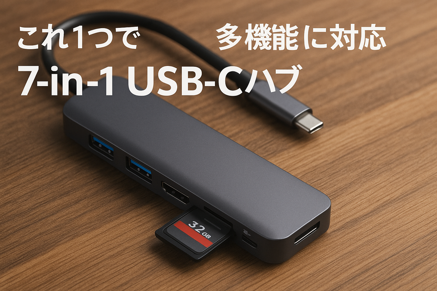 KOOFORWAY USB Cハブ 7-in-1 USB3.0ハブ 4K HDMI出力 85W PD急速充電 Type-Cアダプター 1つのUSB 3.0ポート 4K HDMI 100W電力供給 SD/MicroSDカードリーダー Apple、Surface、Dell、MacBook Air M1 M2などのデバイスに対応