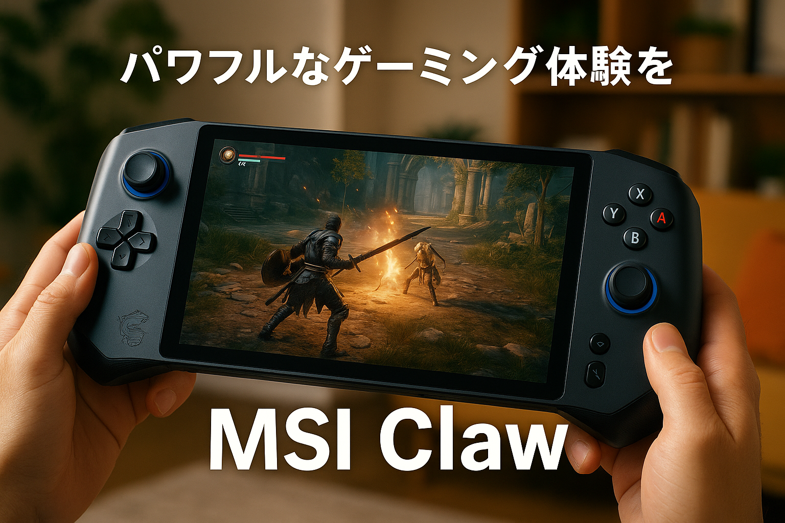 MSIポータブルゲーミングPC Claw CoreUltra7プロセッサー/7インチ FHD/120Hz/フィンガータッチ対応/16GB/1TB/Windows 11/Claw-A1M-002JP