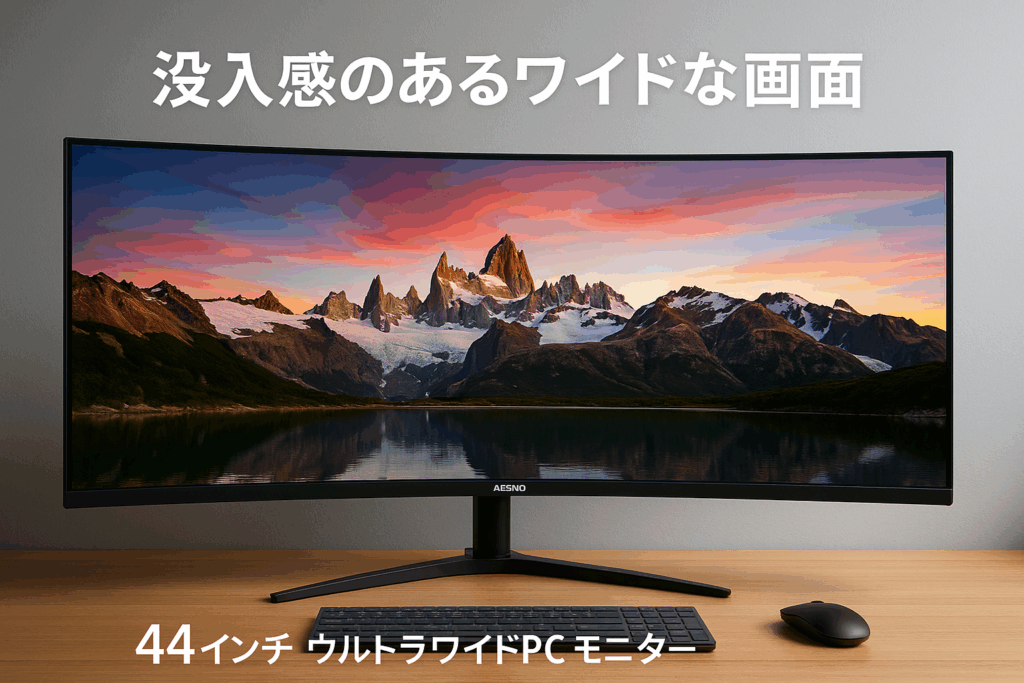 AESNO 34インチ ウルトラワイドPCモニター WQHD (3440*1440) 解像度 GTG1ms 99%sRGB 広色域 PS5 Gaming 165hz 1500R ディスプレイ 21:9 低ブルーライト/フリッカーなし HDR/AMD Freesync 高輝度 330cd/㎡ HDMI*2 DisplayPort*2 VESA対応 高さ回転調整