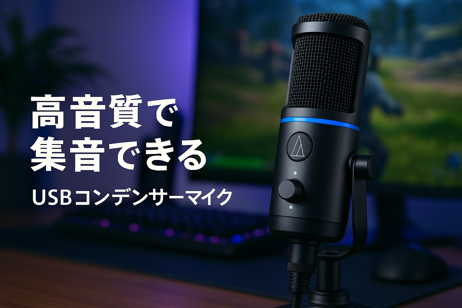 オーディオテクニカ AT2020USB-XP USB コンデンサーマイク AT2020USB-XP NR(ノイズリダクション)搭載 AGC(オートゲインコントロール)搭載 ゲーム ゲーミング 実況 ストリーマー コンテンツクリエイター 配信 Windows MAC PC PS4 PS5 国内正規品 ブラック