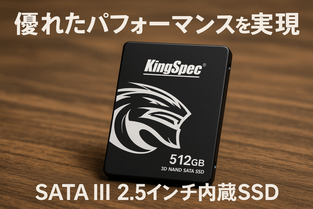 KingSpec SSD 512GB SATAIII 6Gb/s 2.5インチ内蔵SSD 最大読込：570MB/s (R：570MB/s、W：540MB/s) 3D NAND SATA SSD メーカー保証3年