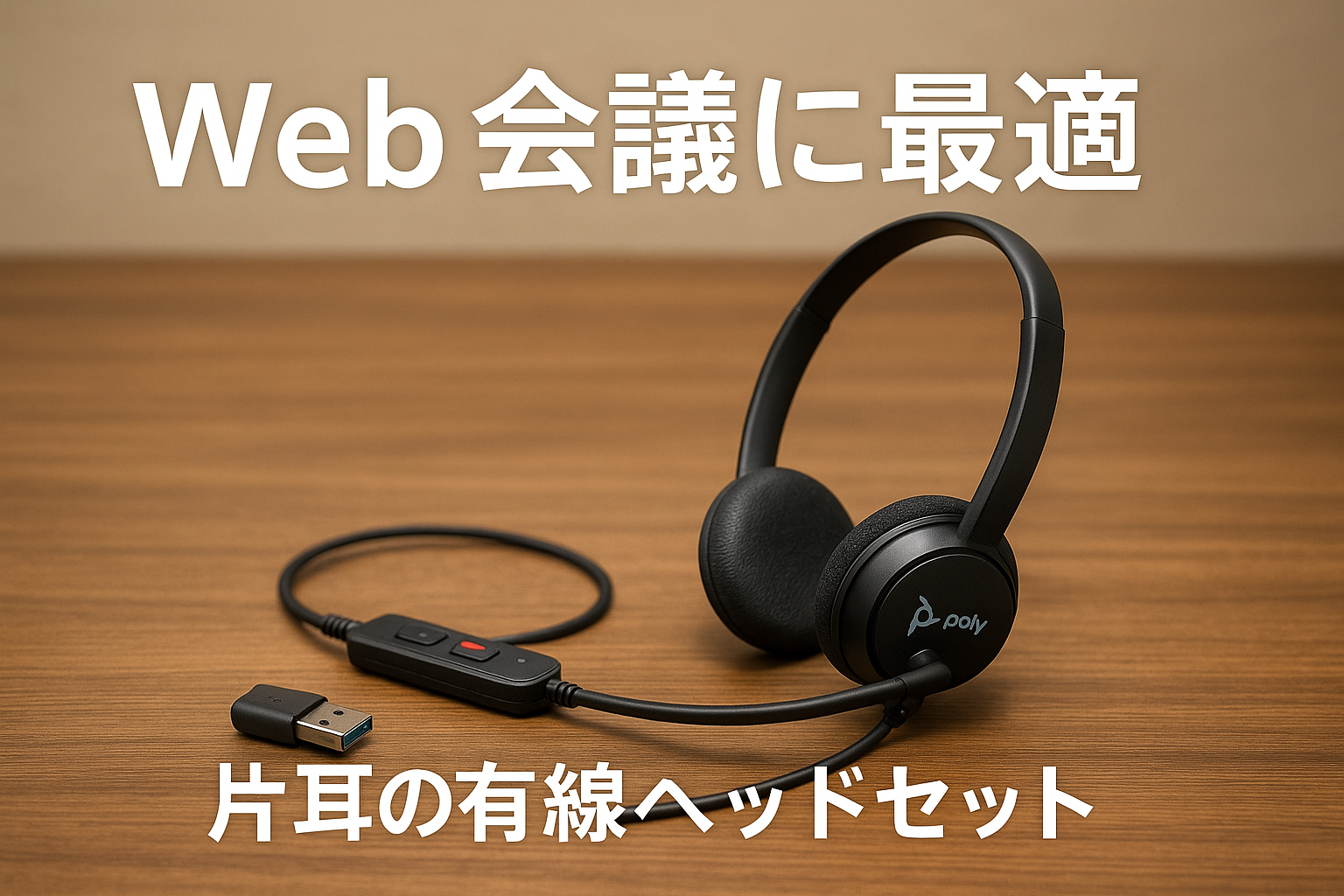Poly 有線ヘッドセット Blackwire 3210 (国内正規品) USB-C & USB-A ノイズキャンセリング マイク付き 軽量 【2年間メーカー保証】 windows mac Chrome Web会議用 イヤホン マイク (旧 Plantronics プラントロニクス Polycom ポリコム HP-Poly) 片耳 9P7X7AA