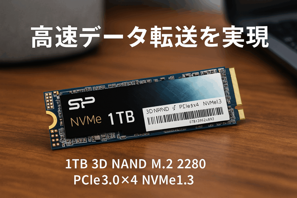 シリコンパワー SSD 1TB 3D NAND M.2 2280 PCIe3.0×4 NVMe1.3 P34A60シリーズ 5年保証 SP001TBP34A60M28 ブラック
