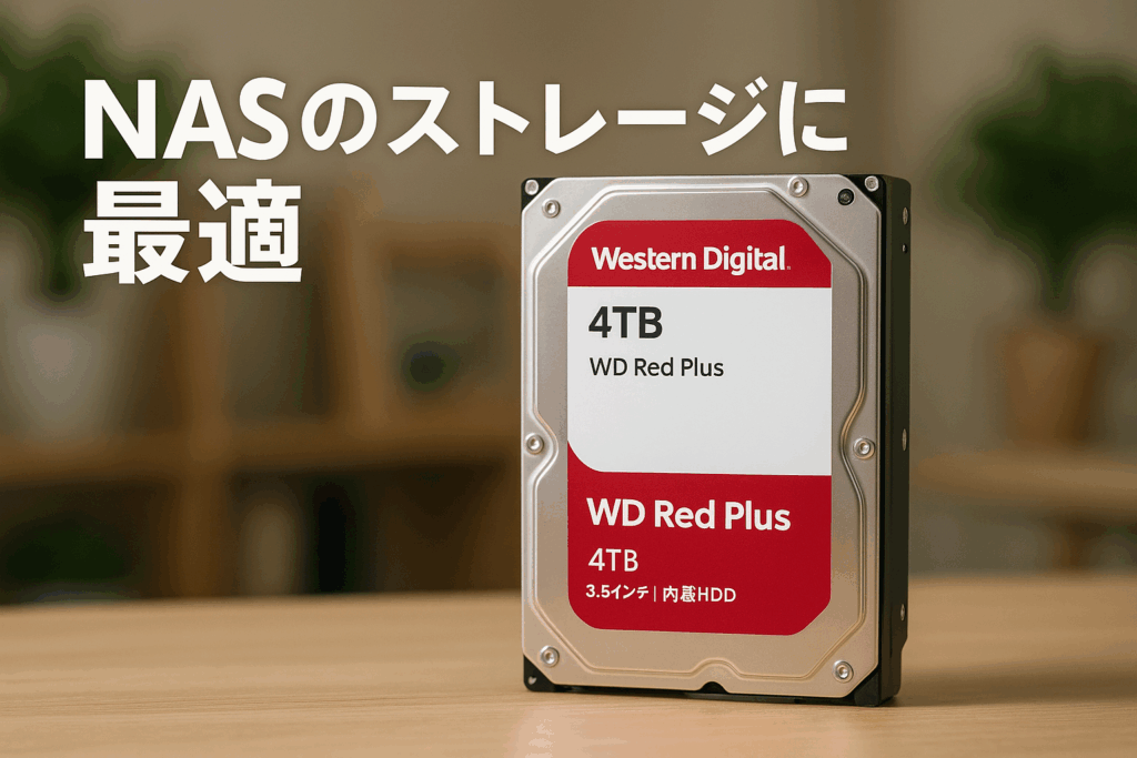 Western Digital ウエスタンデジタル WD Red Plus 内蔵 HDD ハードディスク 4TB CMR 3.5インチ SATA 5400rpm キャッシュ256MB NAS WD40EFPX-AJP エコパッケージ 【国内正規取扱代理店】