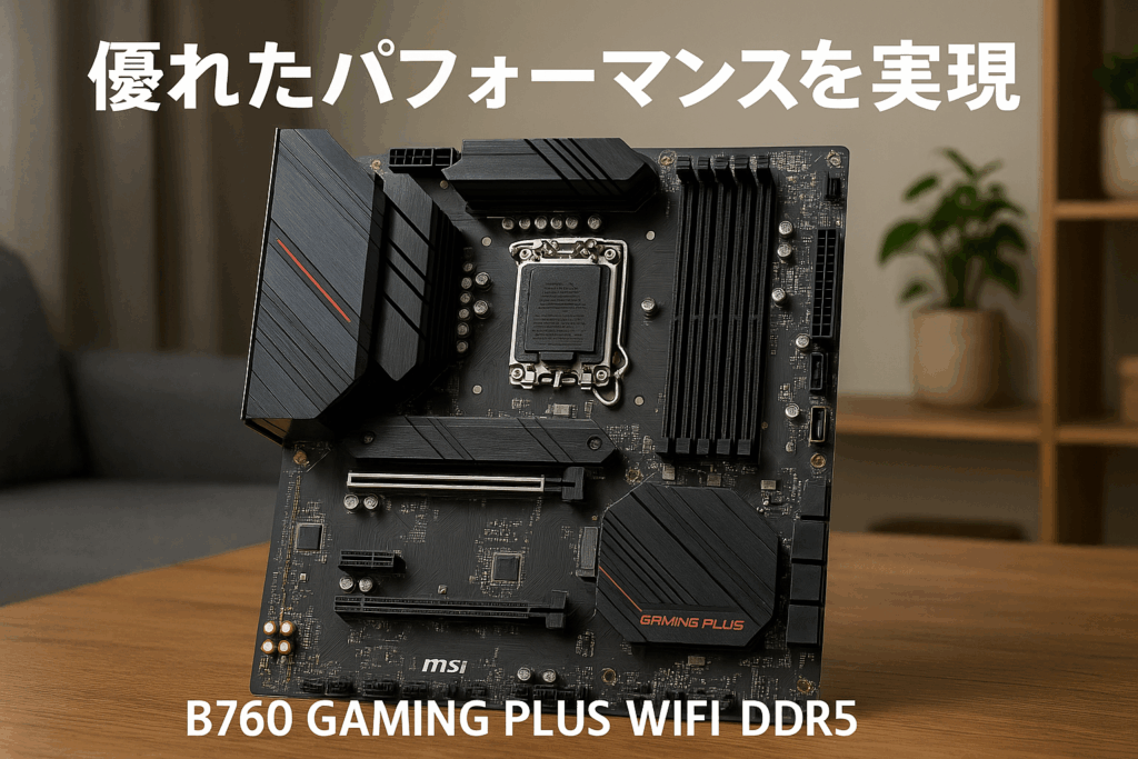 MSI B760 GAMING PLUS WIFI/A DDR5 マザーボード 第13/12世代CPU(LGA1700)対応 PCIEスロット5基 ATX [Intel B760] MB6246