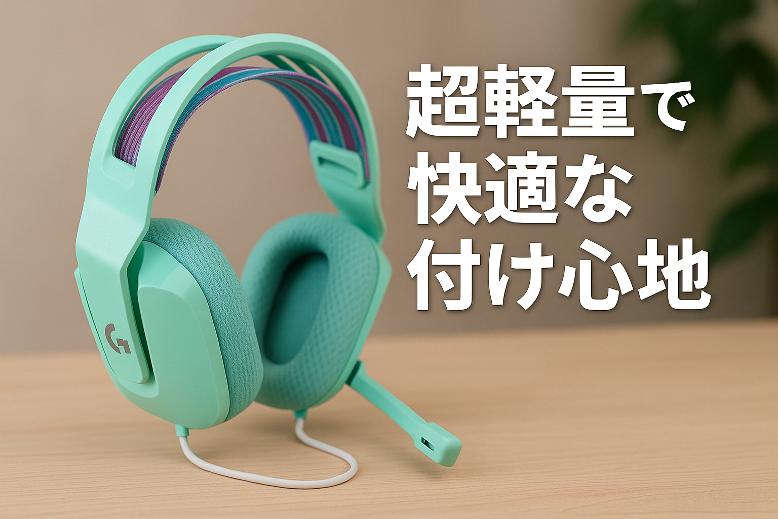 Logicool G ゲーミングヘッドセット G335 ゲーミング ヘッドセット G335MN 超軽量 222g 3.5mm 有線 立体音響 ステレオ 2.1ch フリップミュート マイク付き PS5 PS4 PC Switch Xbox スマホ 対応 ヘッドホン ヘッドフォン ミント 国内正規品
