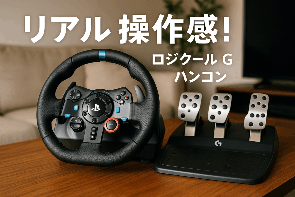 Logicool G ロジクール G ハンコン ステアリングコントローラー G29 PS5 PS4 PC レーシング ゲーム ハンドル ドライビングフォース LPRC-15000d 国内正規品 ※Amazon.co.jp限定 壁紙ダウンロード付き