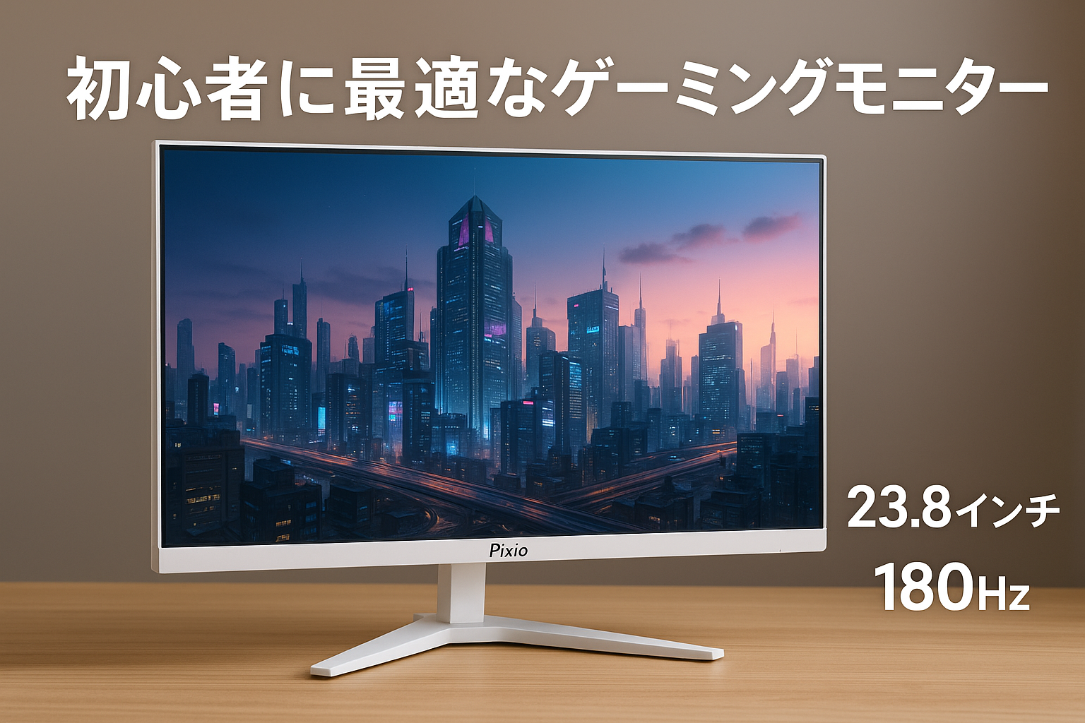 Pixio PX248 Prime Plus White ホワイト ゲーミングモニター 白 ホワイト 23.8インチ 24インチ 180Hz FHD 2年保証 初心者