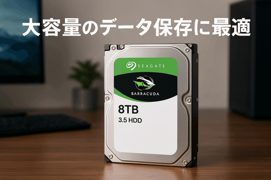Seagate BarraCuda 3.5インチ 8TB 内蔵 ハードディスク HDD PC 2年保証 6Gb/s 256MB 5400rpm 正規代理店品 ST8000DM004