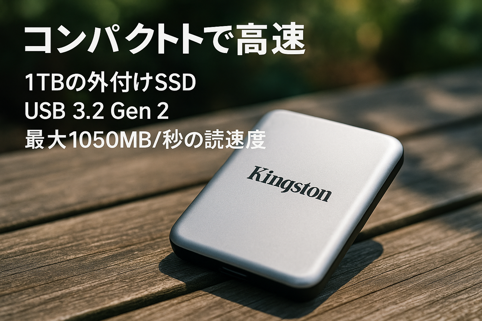 キングストンテクノロジー Kingston 外付け SSD 1000GB 1TB USB3.2 Gen2 読出最大1050MB/秒 ポータブル SXS1000/1000G 5年保証