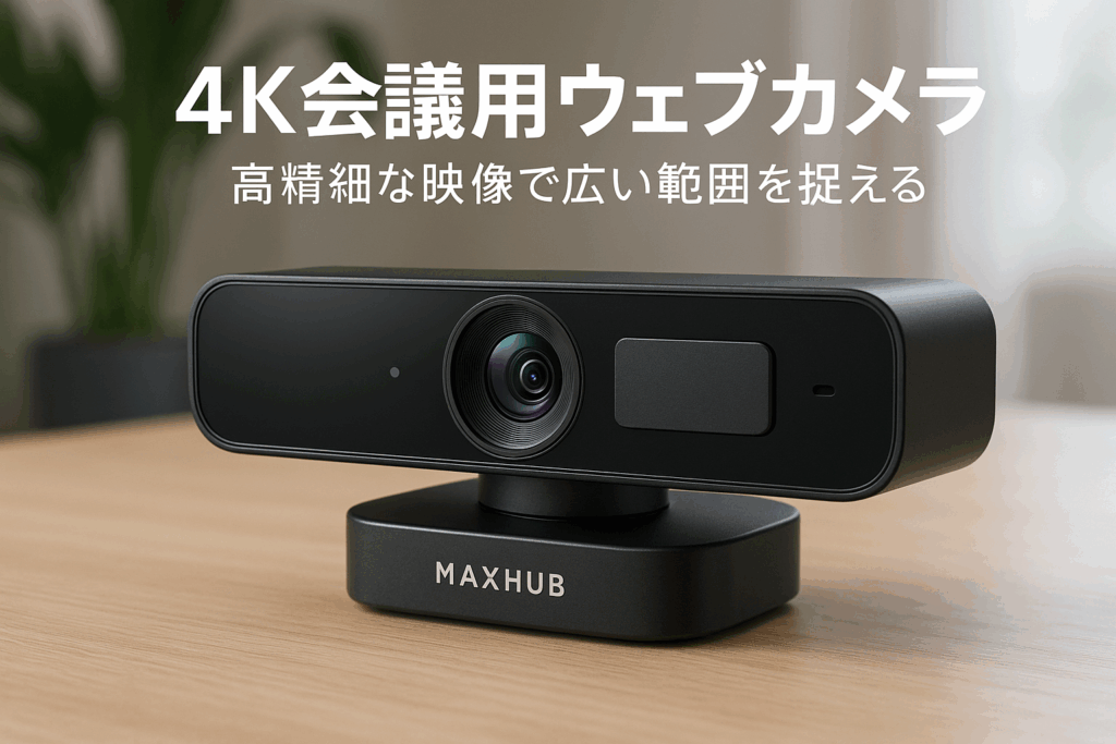 MAXHUB 会議用 Webカメラ 4K 1200万画素 120°広角 オートフレーミング 5倍デジタルズーム USB接続 レンズカバー付き 4Kデジタルズームカメラ UCW31