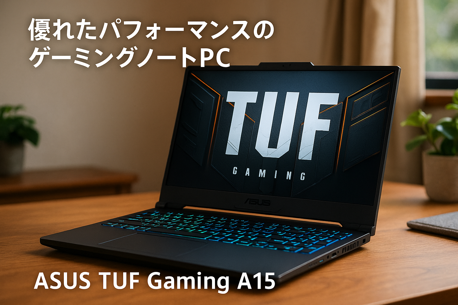 ASUS ゲーミングノートPC TUF Gaming A15 FA507UV 15.6型 RTX 4060 Ryzen 7 8845HS メモリ16GB SSD1TB リフレッシュレート144Hz RGB イルミネートキーボード Windows 11 動画編集 Xbox Game Pass 3ヶ月利用権付き FA507UV-R7R4060A