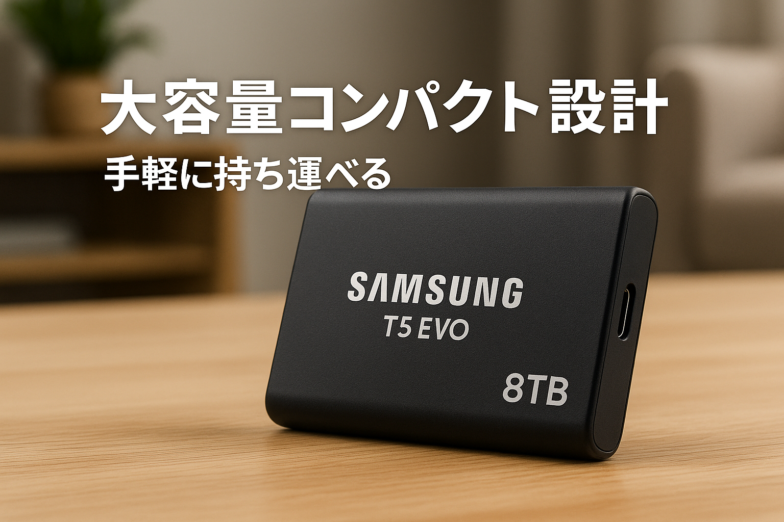 Samsung T5 EVO 8TB 外付けSSD USB 3.2 Gen 1 MU-PH8T0S-IT/EC 国内正規保証品