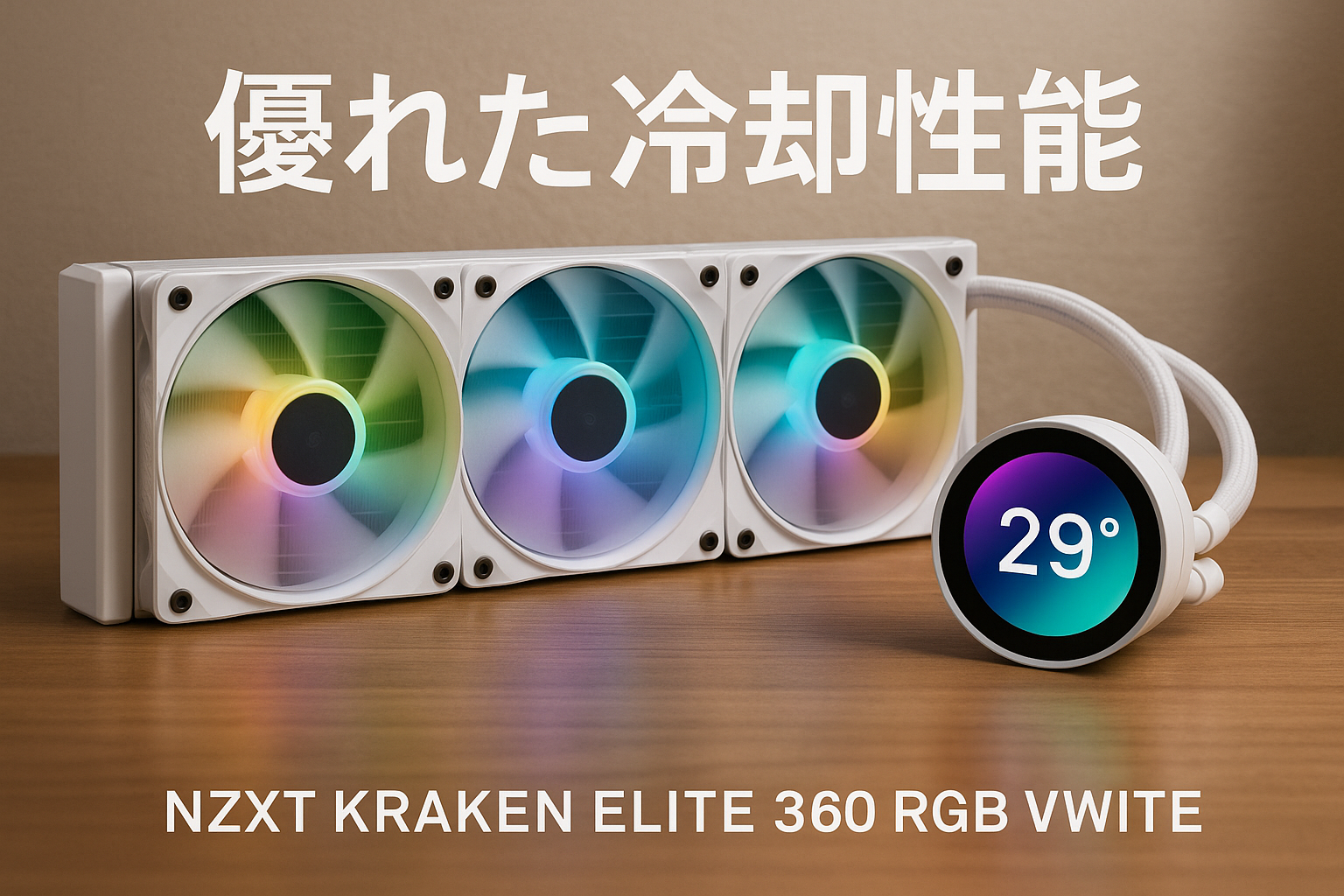 NZXT Kraken Elite 360 RGB v2 White 簡易水冷CPUクーラー RL-KR36E-W2 FN2387