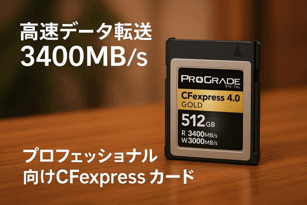 ProGrade Digital CFexpress 4.0 Type B GOLD 512GB メモリーカード (最大読込3400MB/s 最大書込3000MB/s) プログレードデジタル 正規輸入品 【Amazon.co.jp限定】