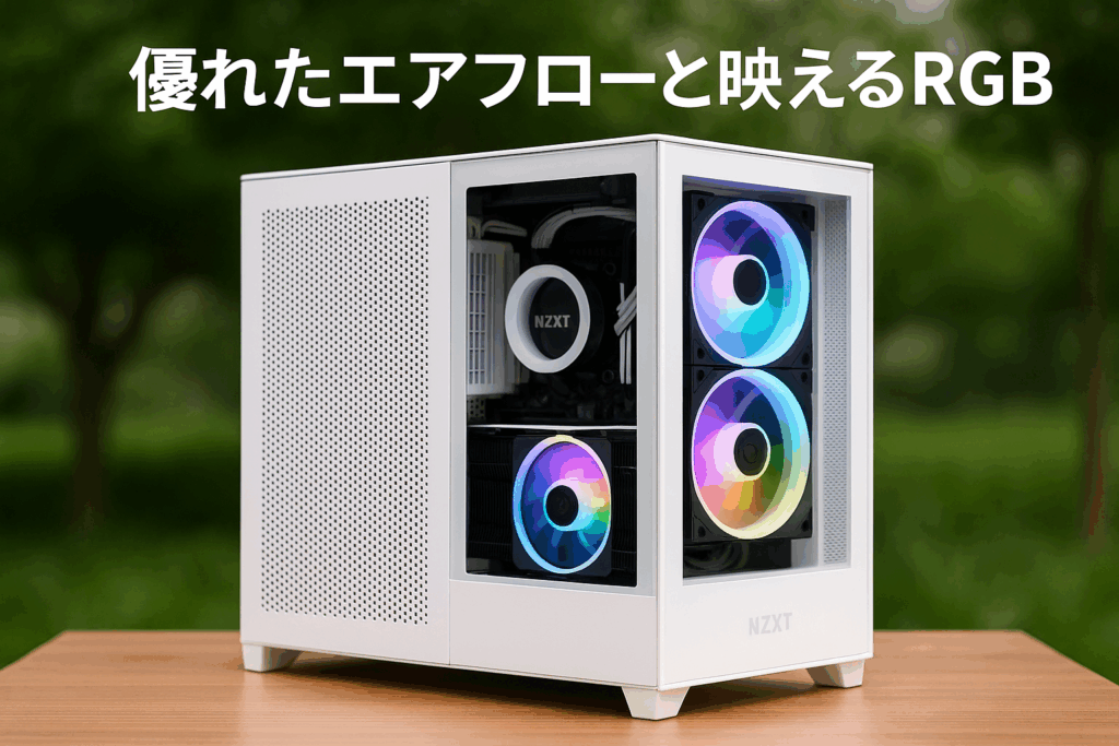 NZXT H6 Flow RGB White ミドルタワーケース
