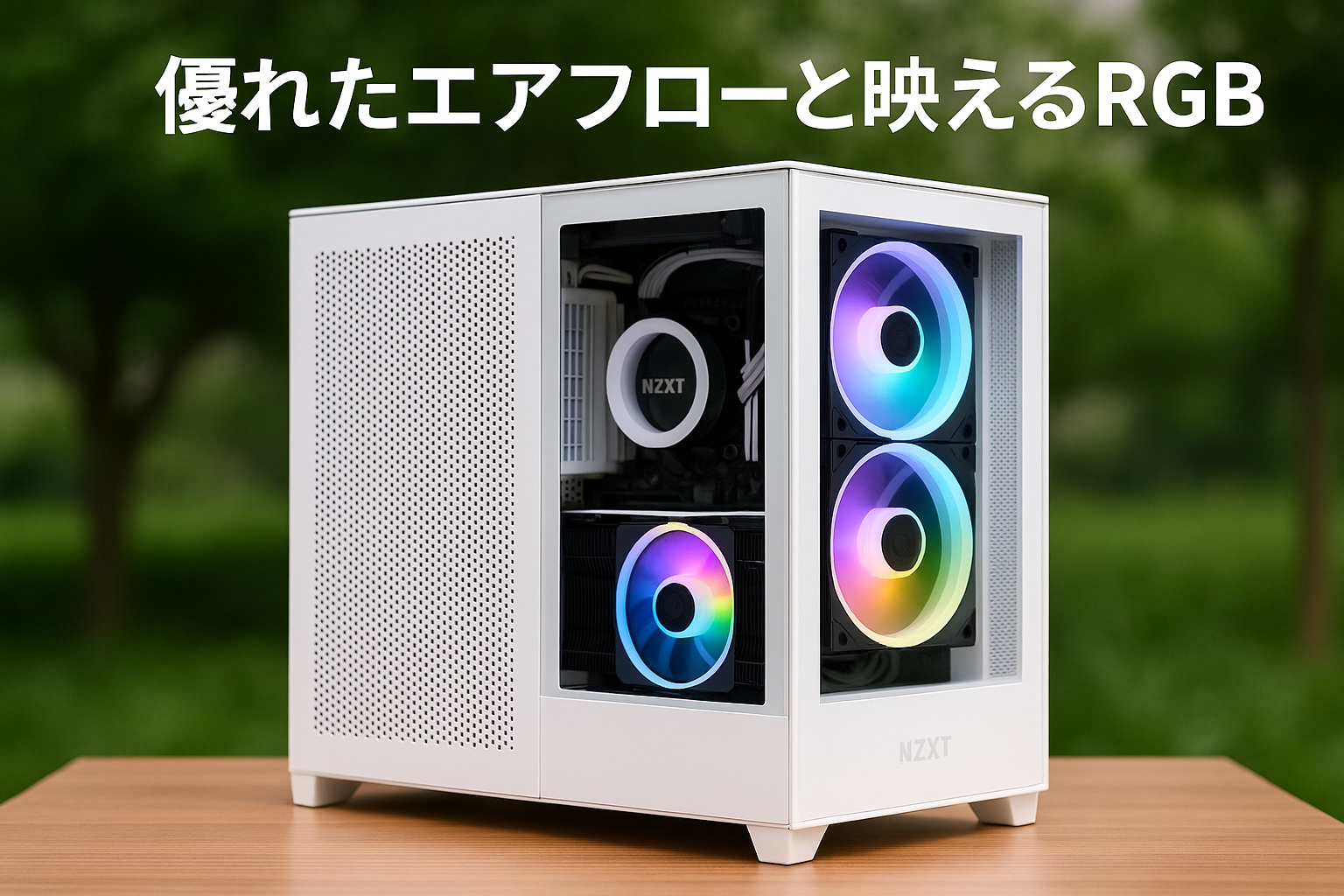 NZXT H6 Flow RGB White ミドルタワーケース