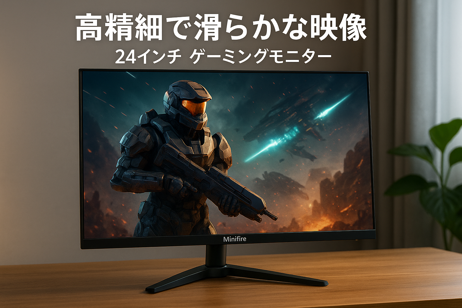 Minifire ゲーミングモニター24インチ 180Hz WQHD(2560x1440) IPS AMD FreeSync HDR10 PCモニター 130%sRGB 96%DCI-P3 1.07B(8 bits + FRC) VESA チルト DP1.2/HDMI2.0ポート (DPケーブル付属、MFG24X5Q)