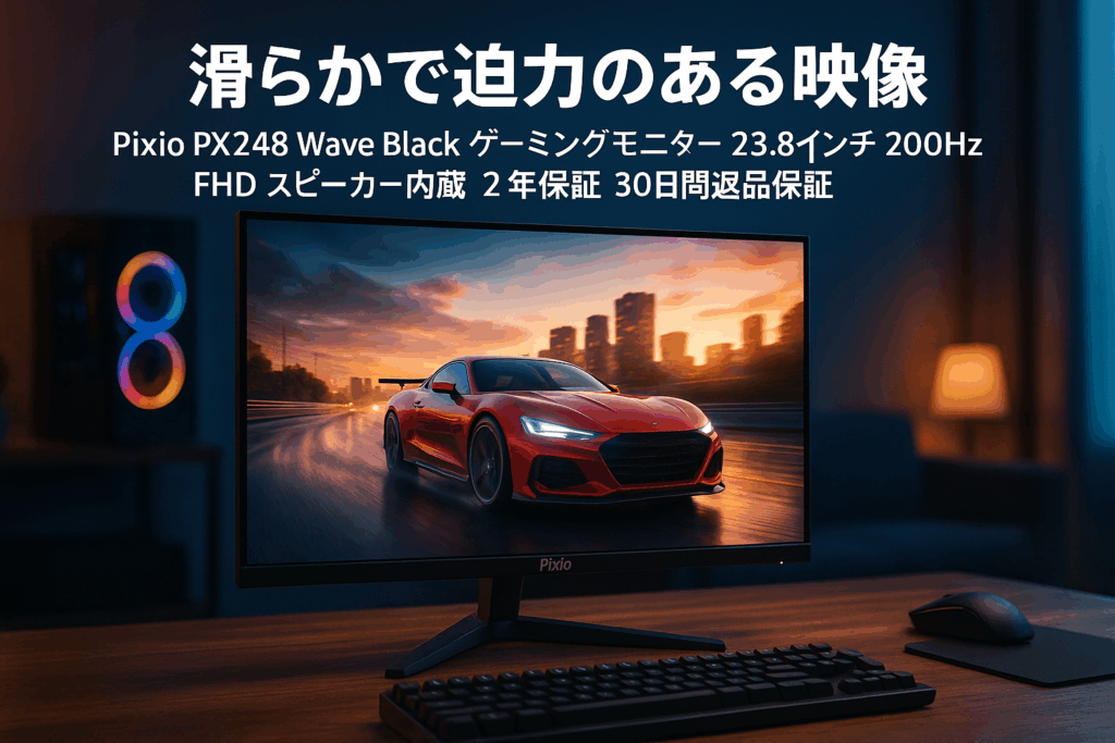PX248WAVE / ブラック | 23.8インチ 200Hz FHD FastIPS
