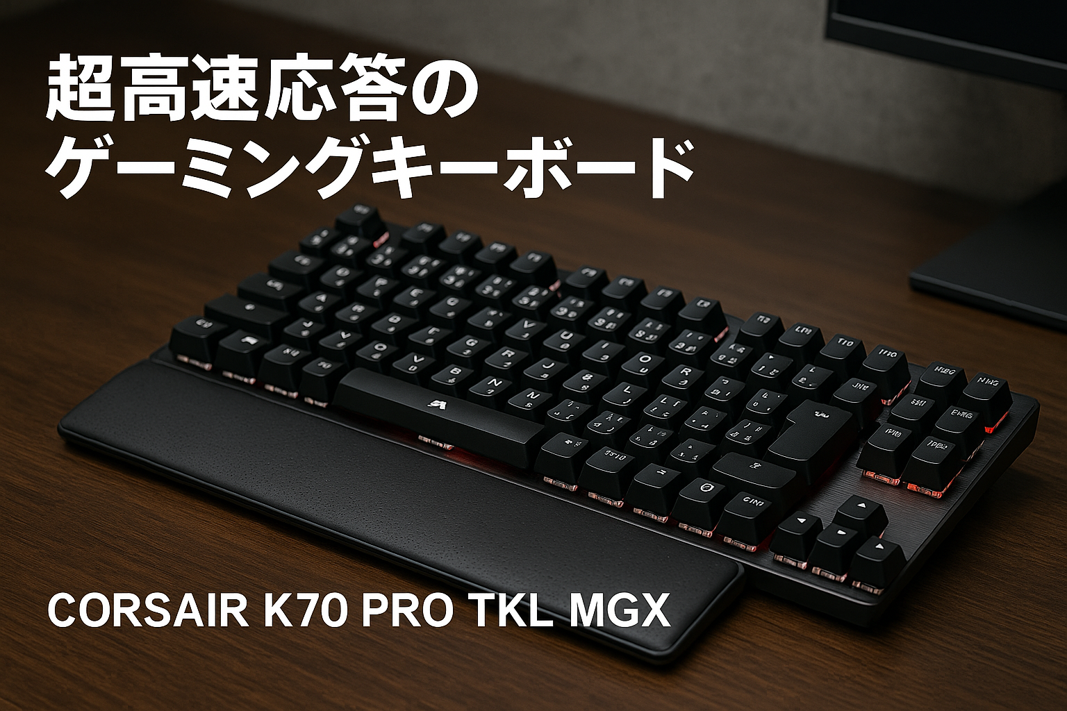 ラピッドトリガー搭載 CORSAIR K70 PRO TKL MGX Hyperdrive磁気式キースイッチ ブラック ゲーミングキーボード 脱着可能パームレスト付き ラピトリとSOCD同時に使用可能 8000HZ polling rate 日本語配列 ブラック CH-911911G-JP2【Call Of Duty Black Ops 6推奨モデル】
