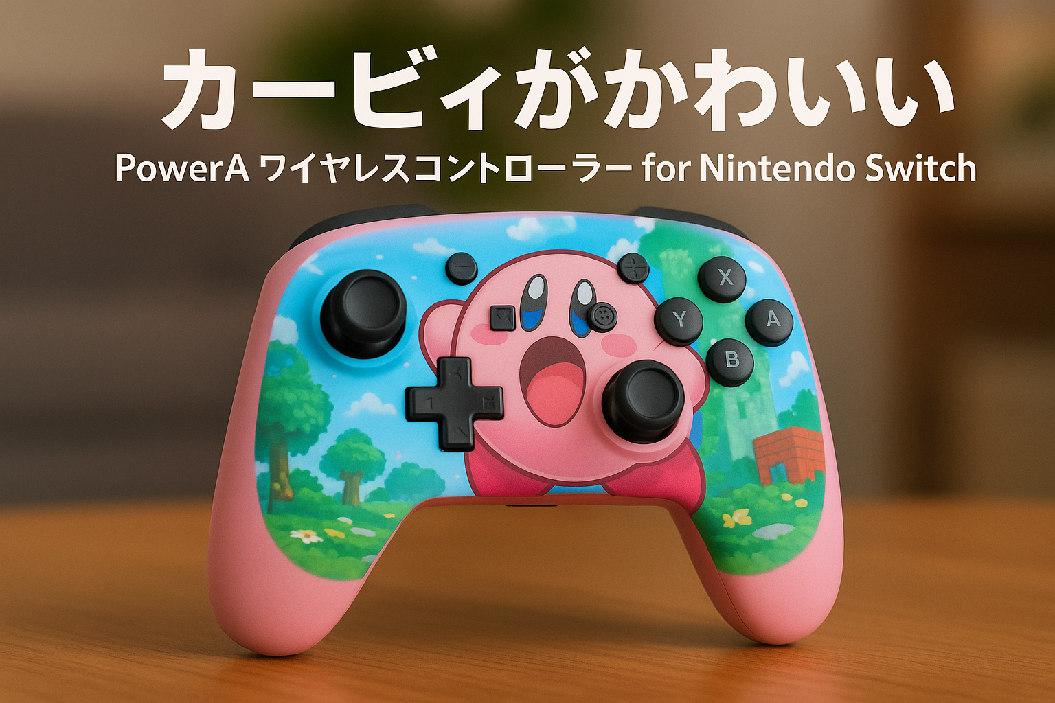 PowerA ワイヤレスコントローラー for Nintendo Switch - 星のカービィ ほおばり【国内正規品 2年保証】NSGP0348JP-01