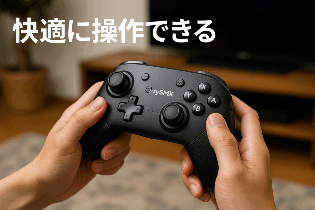 EasySMXワイヤレススイッチコントローラ Nintendo Switch/Lite/OLED対応 Android/IOS/PC プログラマブルボタン 振動 (掌印)