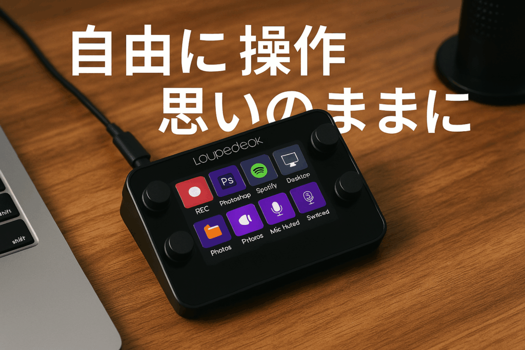 Loupedeck Live – ライブ配信、写真、ビデオ編集用のPC接続コントローラ カスタマイズ可能なボタン ダイヤル タッチスクリーン付き 【日本語対応】
