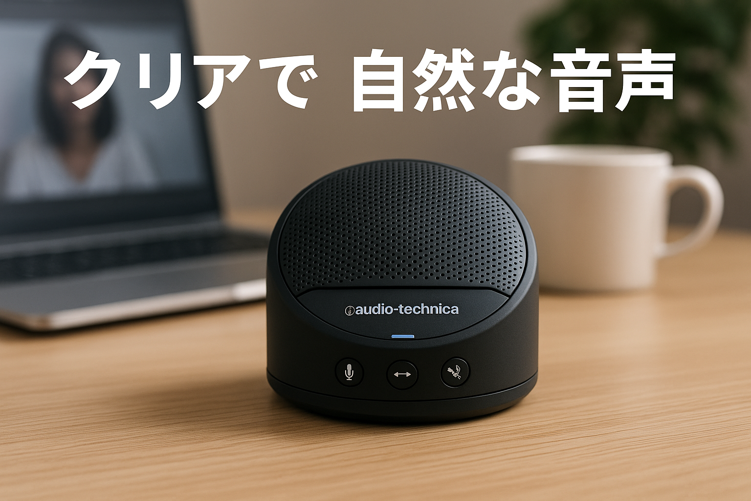 オーディオテクニカ スピーカーフォン 会議用マイクスピーカー Bluetooth 対応 Type-C Type-A 対応 ノイズリダクション機能 エコーキャンセラー搭載 オンライン会議 テレワーク 在宅 AT-CSP5