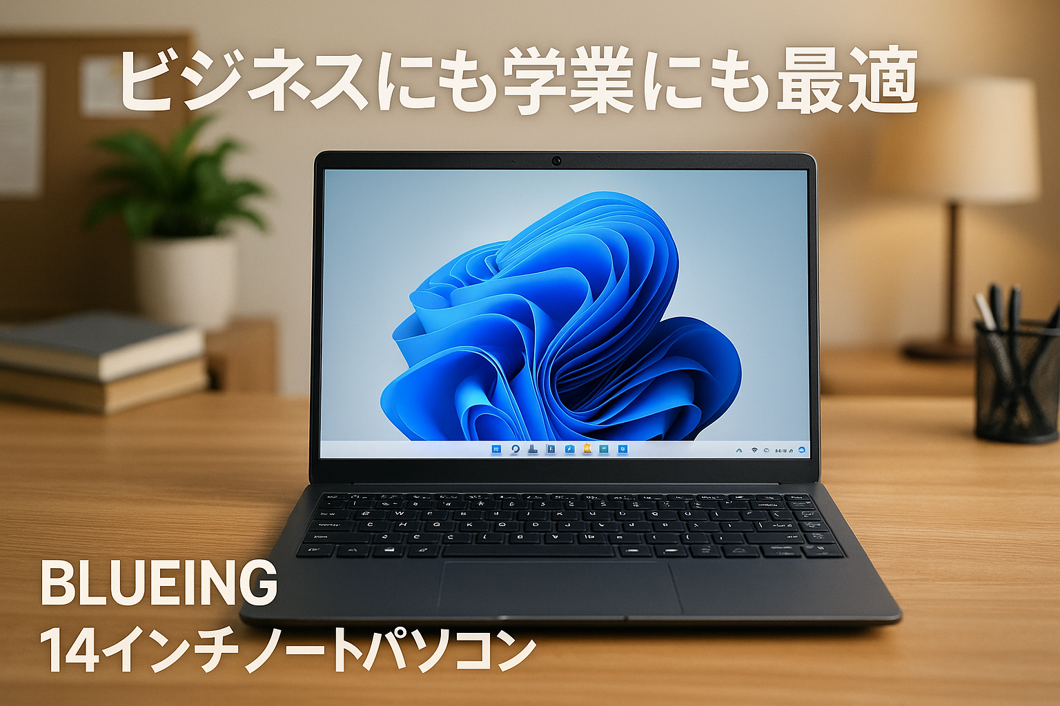 BLUEING 14 インチ ビジネス & 学生向けノートパソコン | Intel Celeron プロセッサー N5095、8GB DDR4 RAM | 256GB SSD、Bluetooth5.0、Wi-Fi 5、Web カメラ、HDMI、バックライト付きキーボード、Windows 11 Pro ノートパソコン
