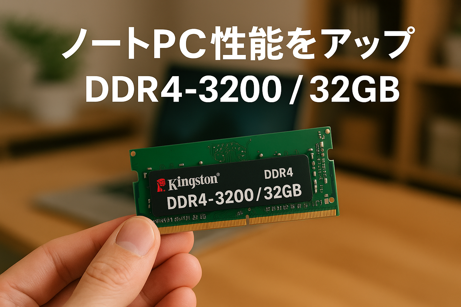 キングストン Kingston ノートPC用メモリ DDR4 3200MT/秒 32GBx1枚 CL22 1.2V KVR32S22D8/32 製品寿命期間保証