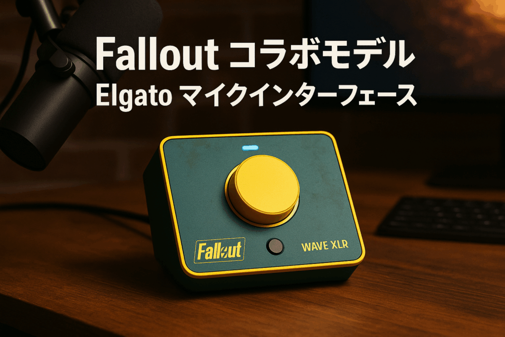 Fallout コラボモデル Elgato Wave XLR Elgato マイクインターフェース/デジタルミキシングソリューション Wave XLR対USB-C接続 配信/レコーディング/ポッドキャスティング向け