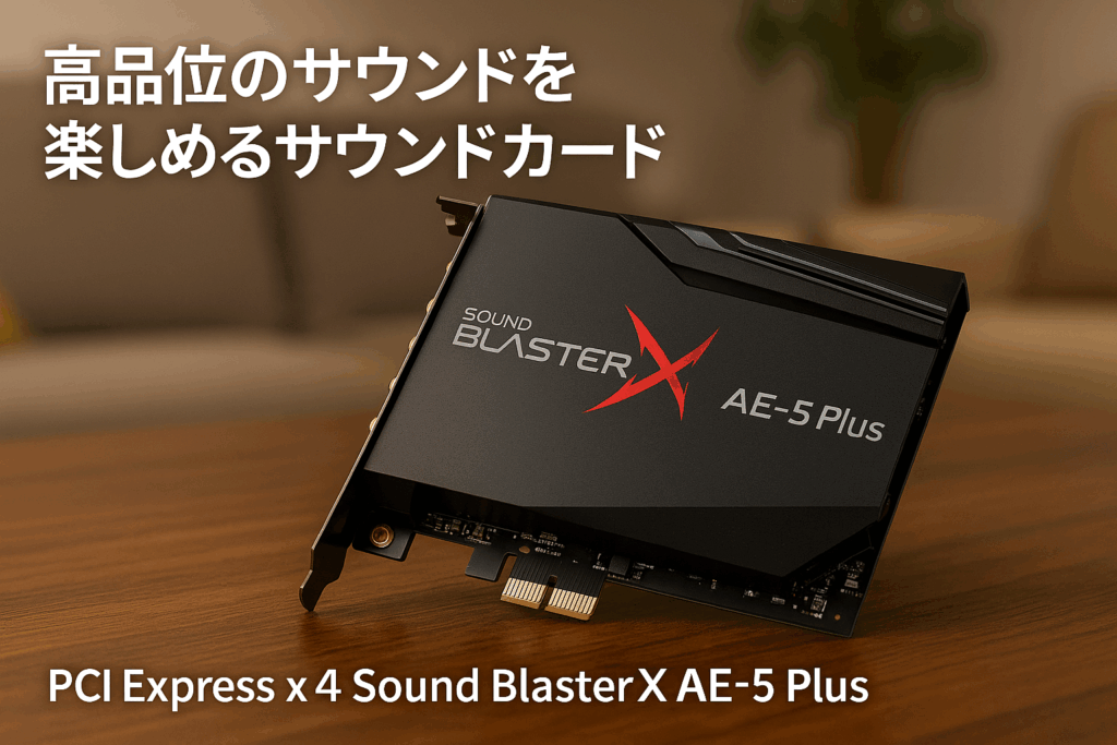 クリエイティブ・メディア pci express x4 Sound BlasterX AE-5 Plus Dolby Digital Live/DTS Connect SBX-AE5P-BK デスクトップパソコン用