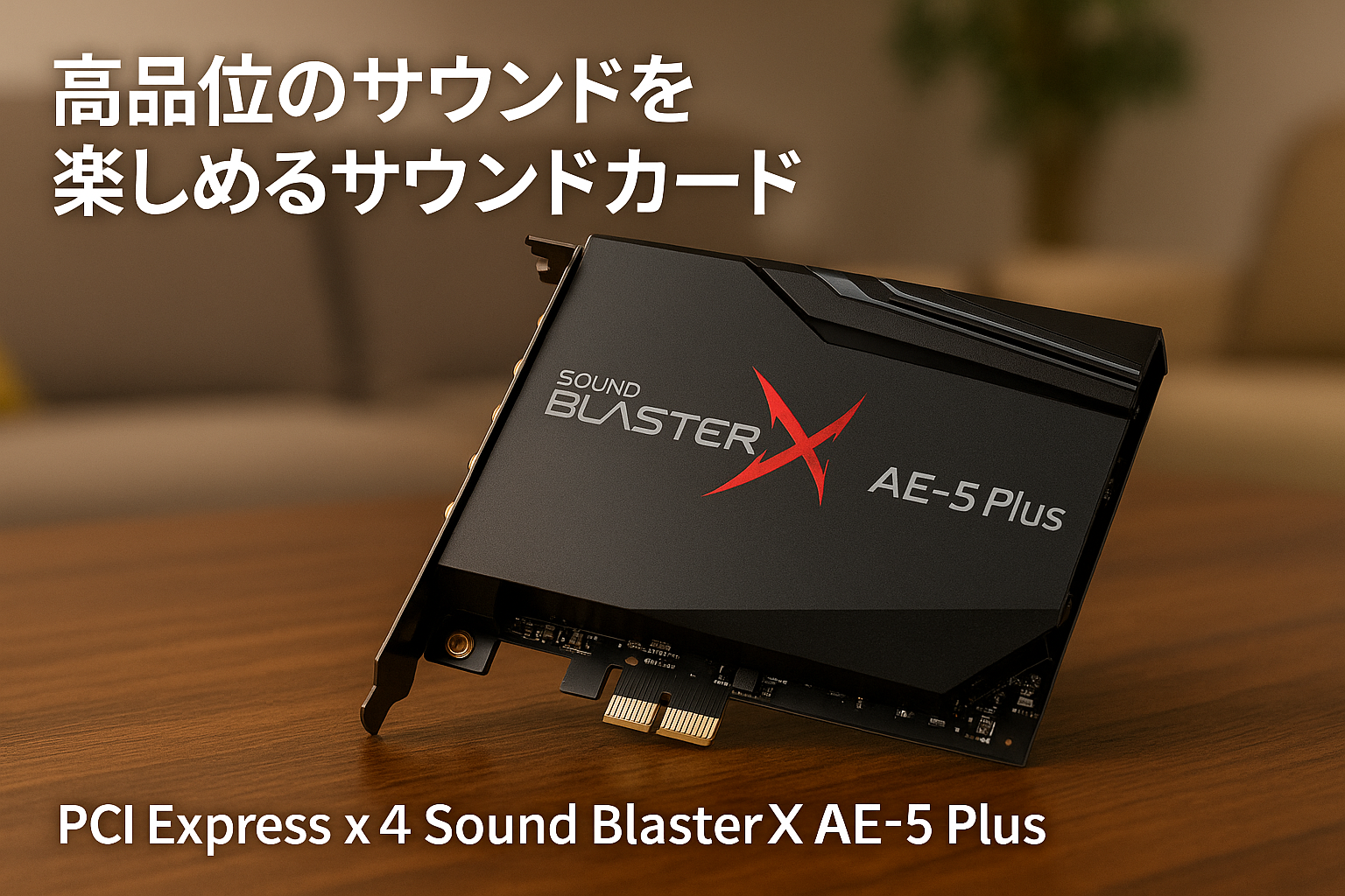 クリエイティブ・メディア pci express x4 Sound BlasterX AE-5 Plus Dolby Digital Live/DTS Connect SBX-AE5P-BK デスクトップパソコン用