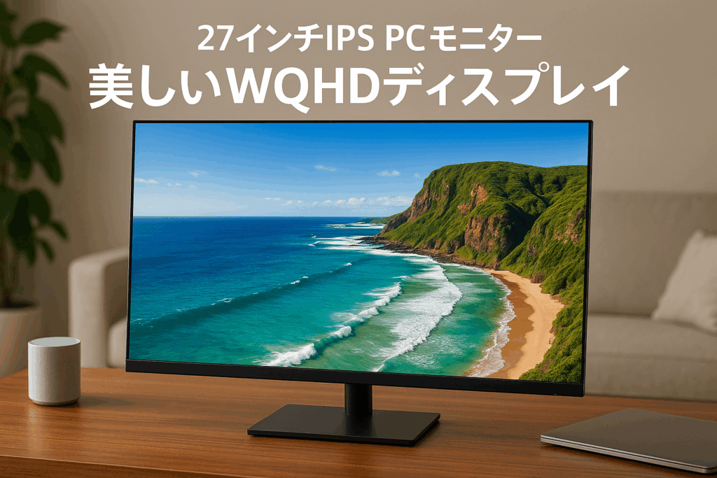 Minifire モニター27インチ IPS PCモニター WQHD 2560×1440 USB-C 高色域 Adaptive Sync 300cd/㎡輝度 178°広視野 HDR対応 視力保護 フレームレス HDMI/DP/Type-C スピーカー内蔵(HDMIケーブル付き-MF27X3AQS）