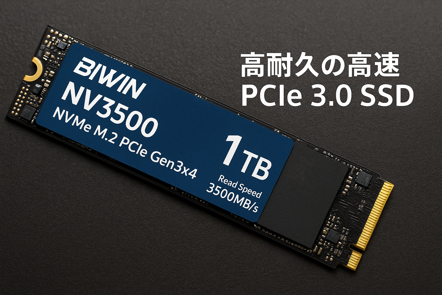 Biwin NV3500 1TB SSD NVMe M.2 Type 2280 PCIe Gen3×4 最大読込：3500MB/s (R:3500MB/s、W:3000MB/s) 内蔵SSD 高耐久 片面実装タイプ メーカー5年保証