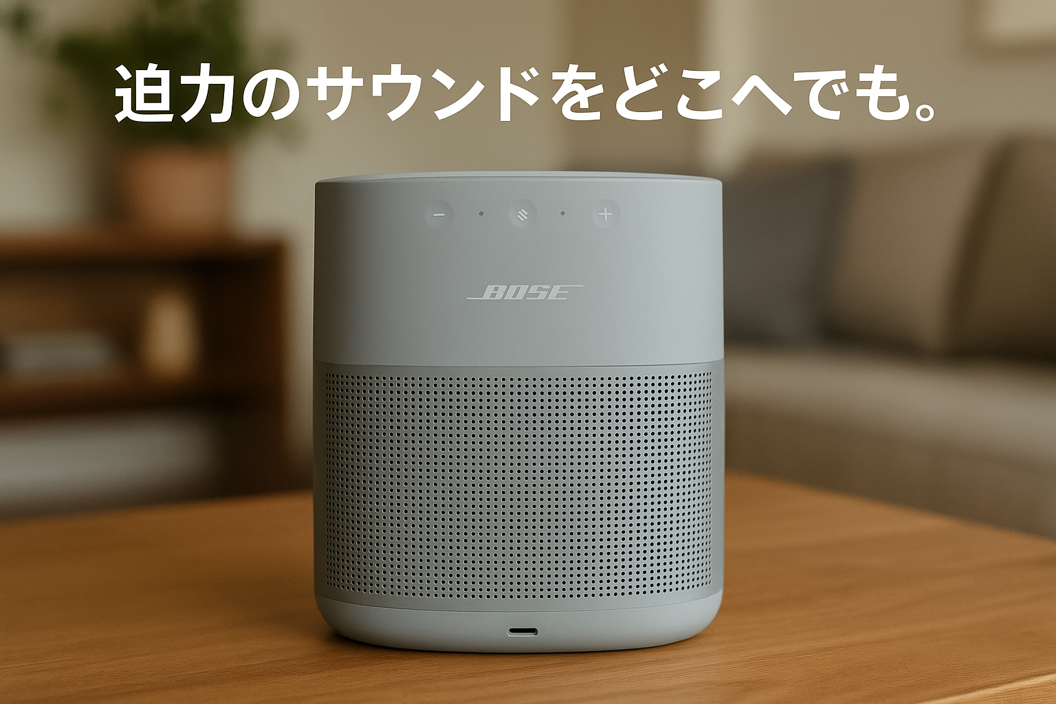 Bose SoundLink Home Bluetooth Speaker ワイヤレス Bluetooth スピーカー 最長9時間連続再生 音声アシスタント USB-C音声入力対応 クールグレー