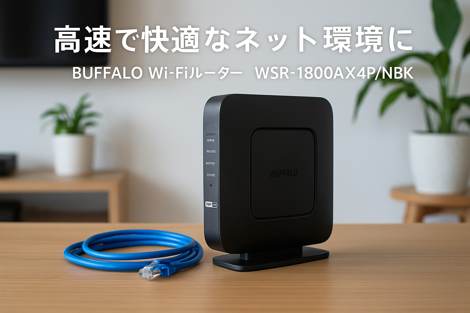 バッファローWiFi ルーター無線LAN Wi-Fi 6 11ax / 11ac AX1800 573+1201Mbps 日本メーカー LANケーブル同梱 【 iPhone 16e / 16 / 15 / 14 / Nintendo Switch / PS5 動作確認済み 】 エコパッケージ WSR-1800AX4P/NBK