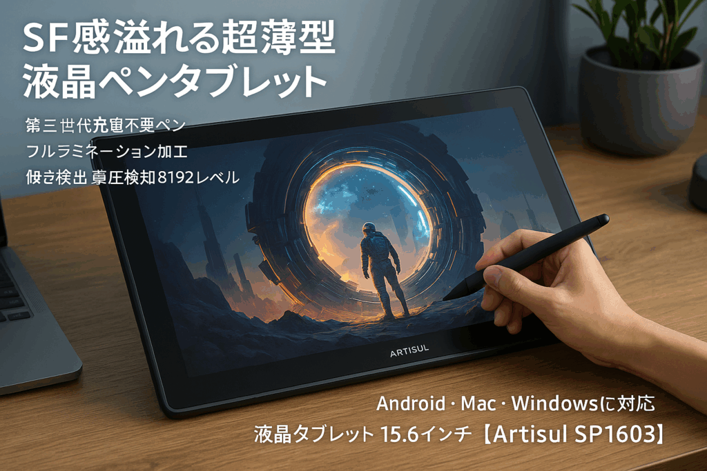 Artisul SP1603 液晶ペンタブレット超簡単レビュー。Artisul 液