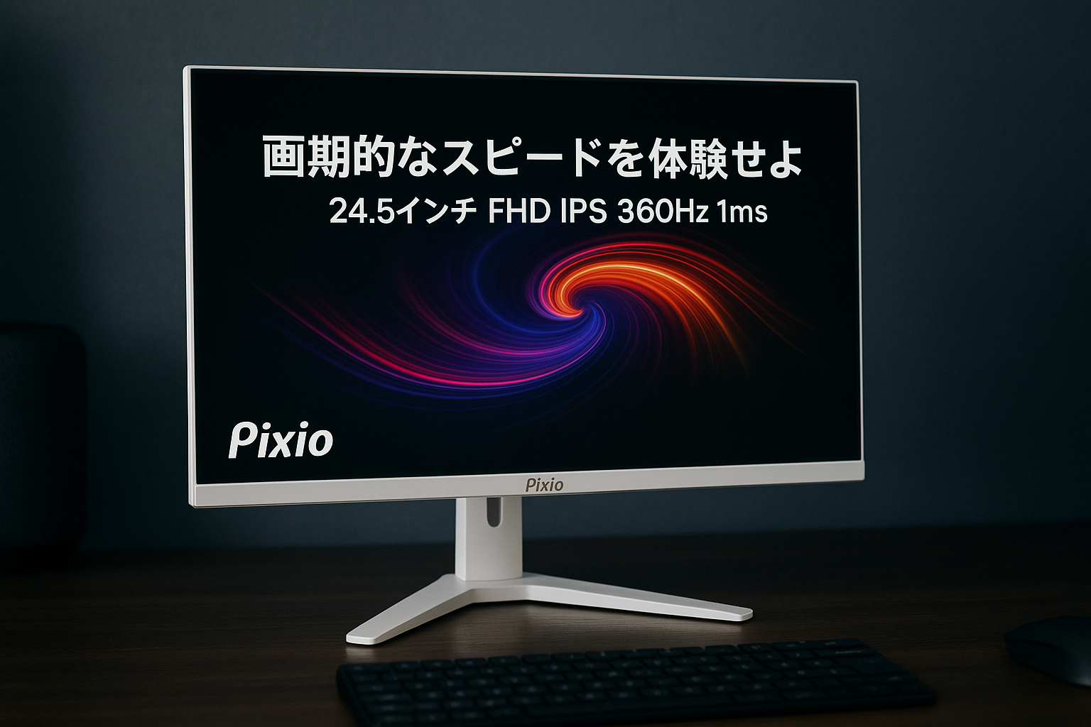 Pixio PX259 Prime S White ゲーミングモニター 24.5インチ FHD IPS 360Hz 1ms