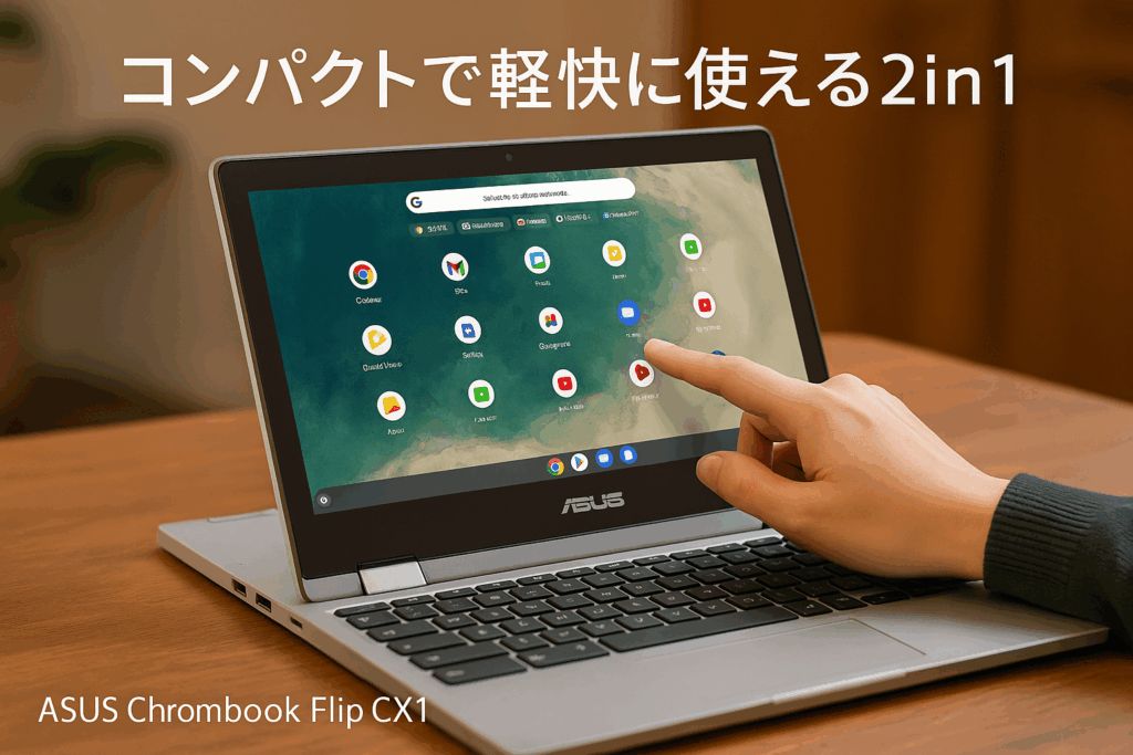 ASUS Chromebook クロームブック Flip CX1 11.6インチ タッチスクリーン 日本語キーボード 8GBメモリ 重量1.32kg ゼロタッチ登録対応 カードリーダー搭載 トランスペアレントシルバー CX1102FKA-MK0012